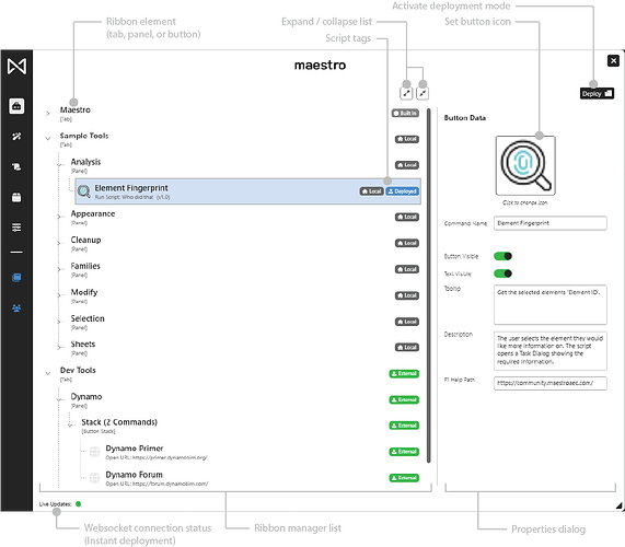 Ribbon Manager Interface